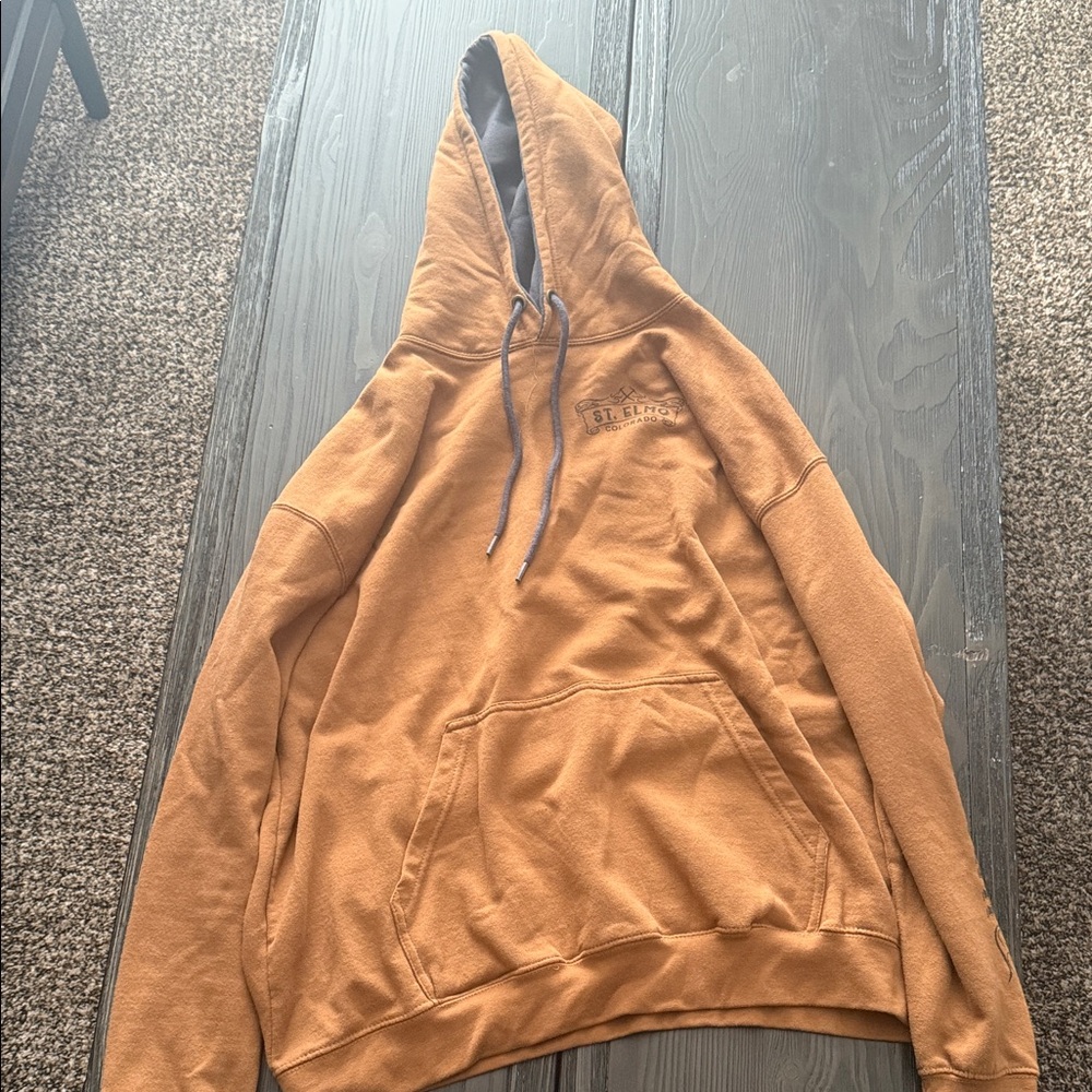 Men's Brown Hoodie. St Elmo Colorado
